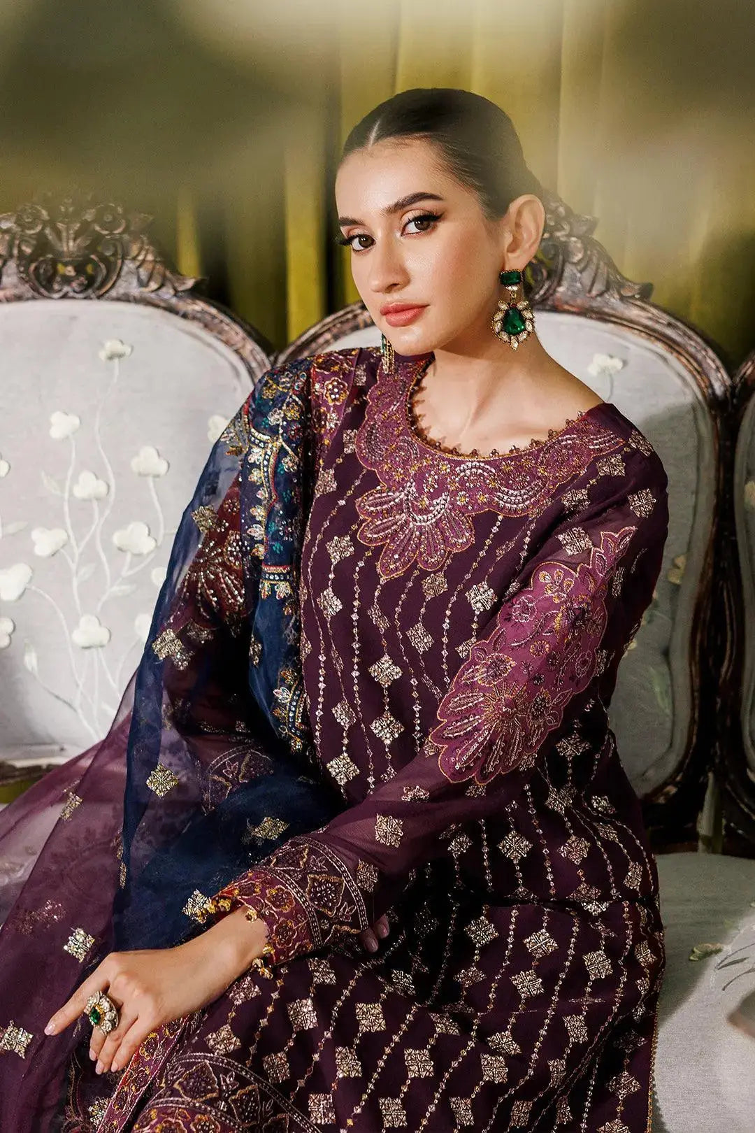 RTW-2173 Embroidered Chiffon