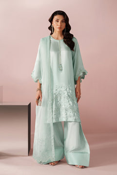 Ice Blue Dress 3 piece - RTW1030