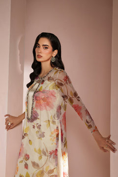 Skin Printed Dress 4 piece - RTW1032