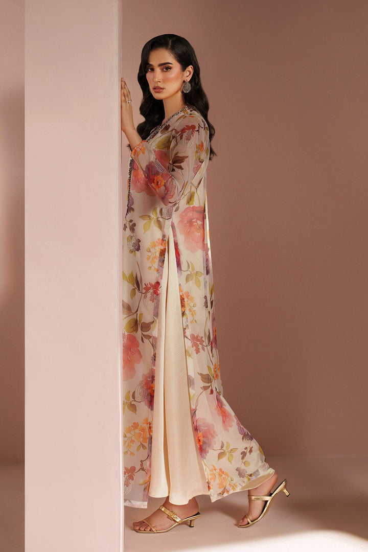 Skin Printed Dress 4 piece - RTW1032