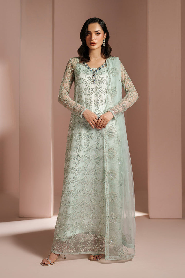 Ice Blue Dress 4 Piece - RTW1033