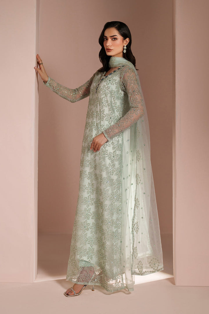 Ice Blue Dress 4 Piece - RTW1033