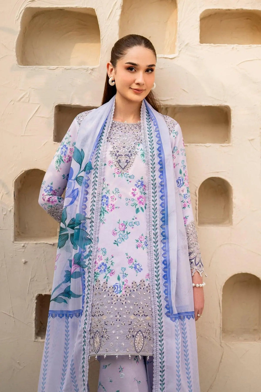 AF-EPL-7029-Flake Embroidered Printed Lawn