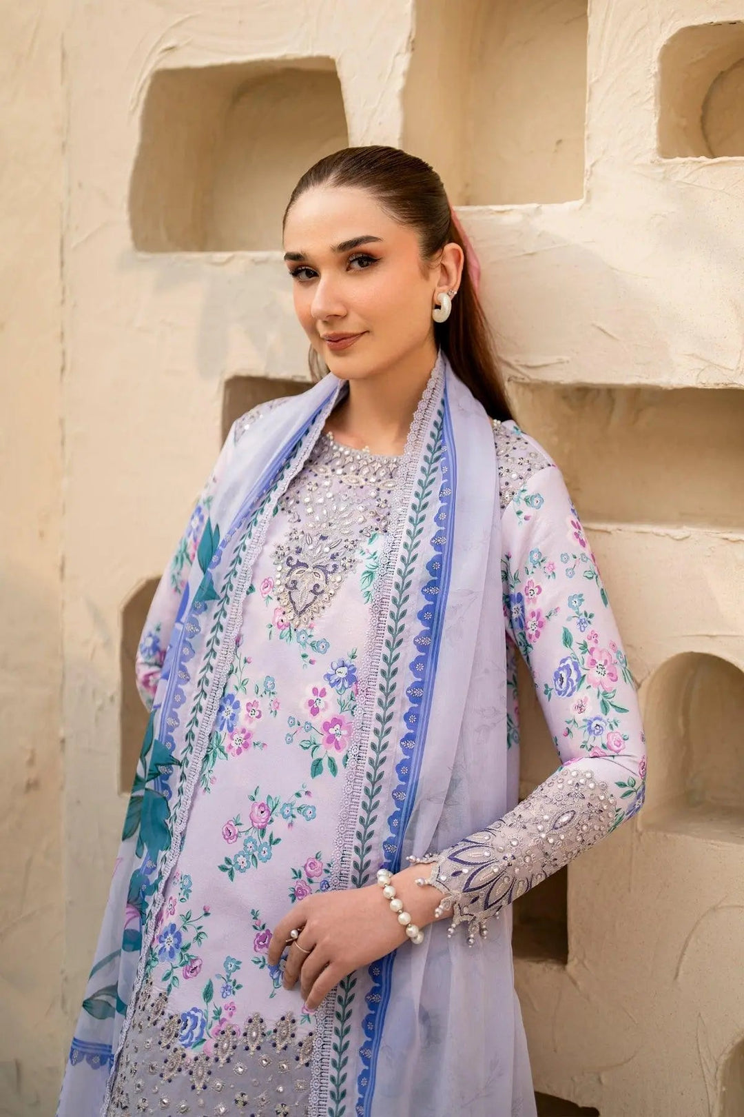 AF-EPL-7029-Flake Embroidered Printed Lawn