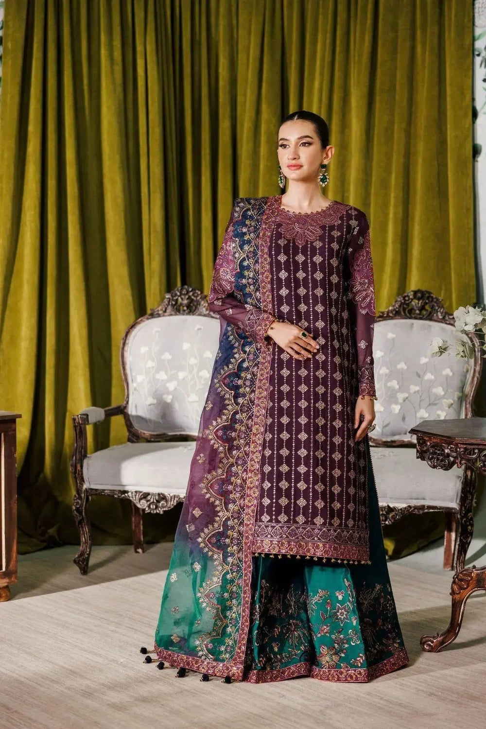 RTW-2173 Embroidered Chiffon