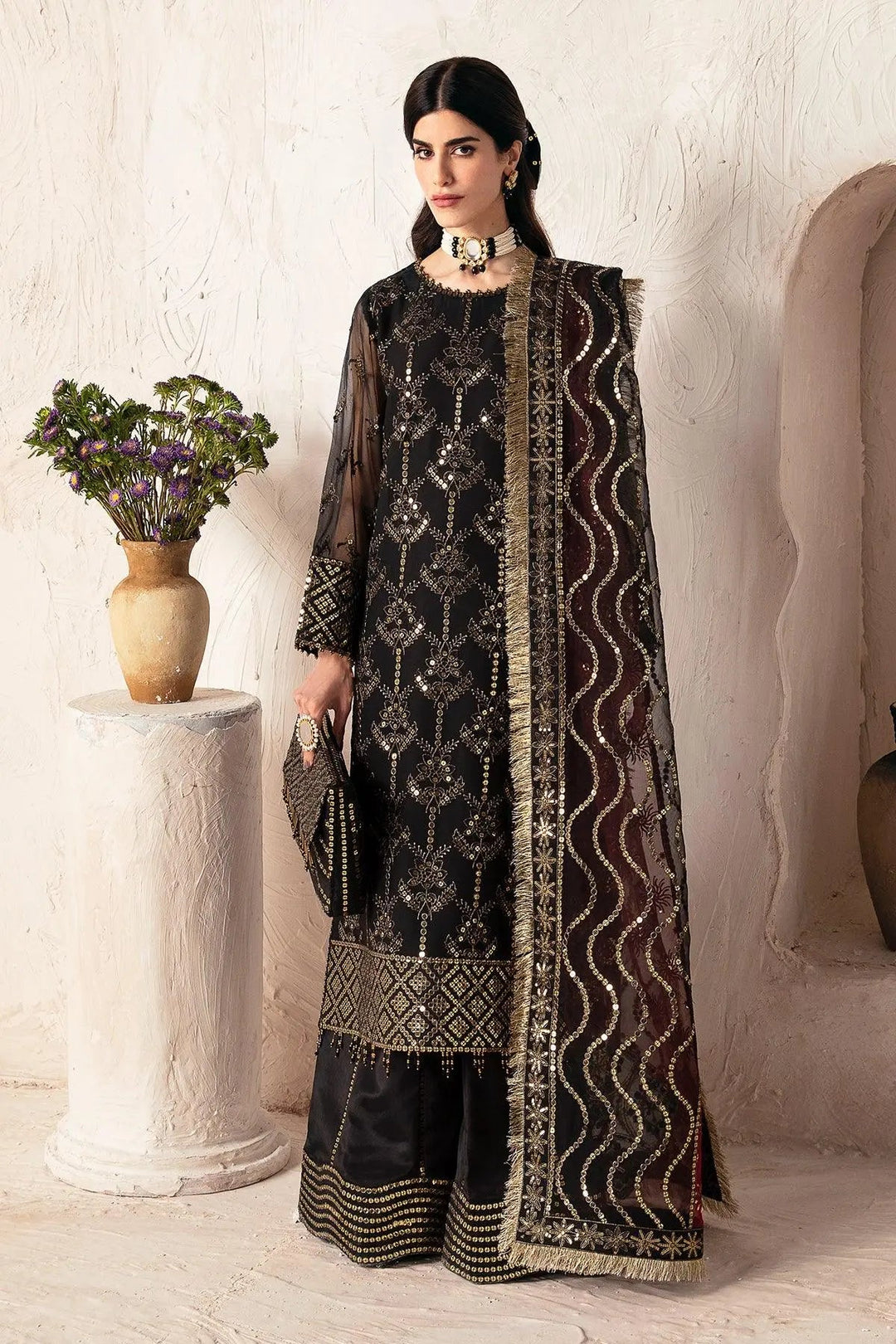 AF-CH-2172-Sajal Embroidered Chiffon
