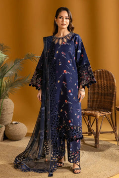 AF-EPL-7005-Iris Embroidered Printed Lawn