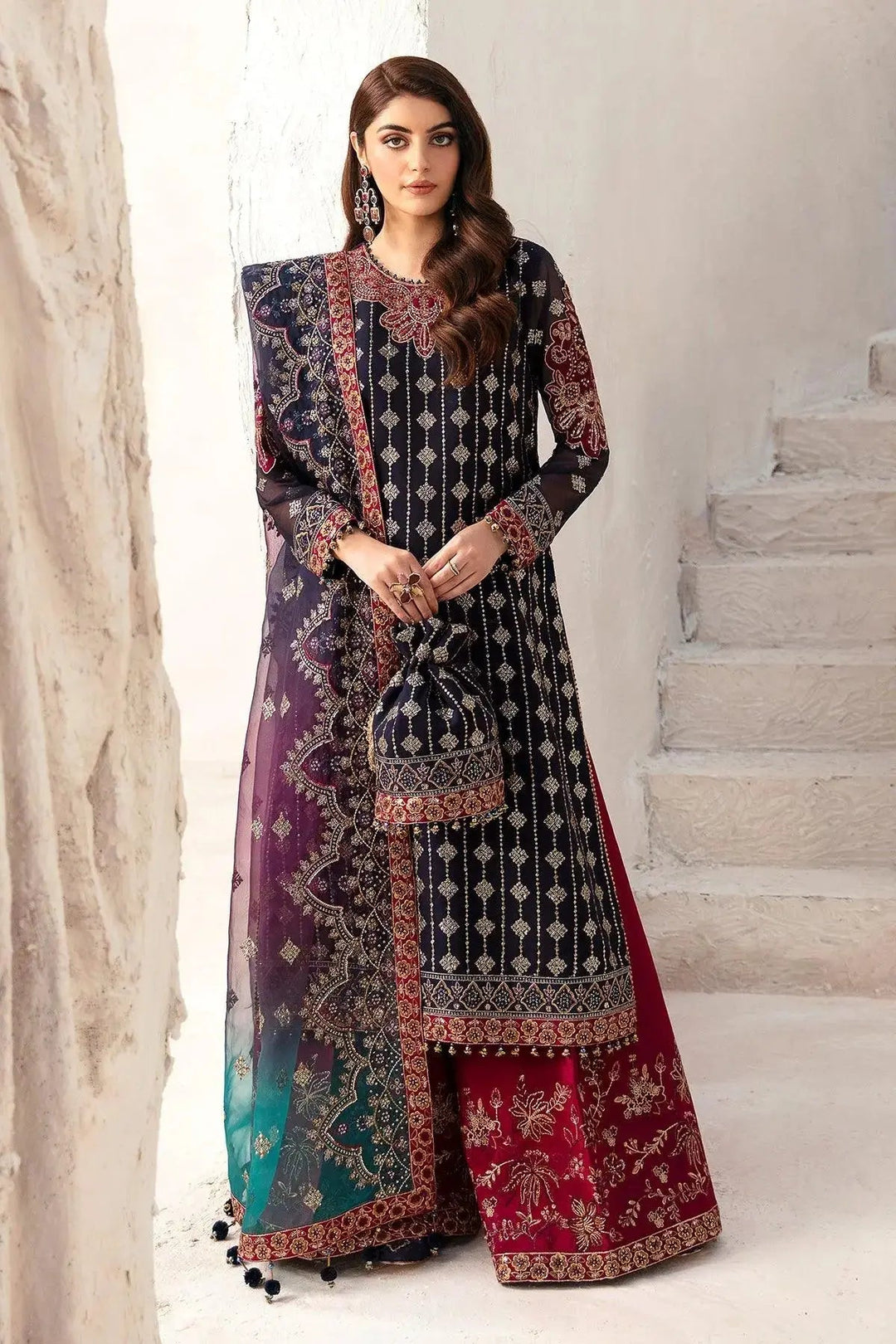 AF-CH-2167-Nagar Embroidered Chiffon