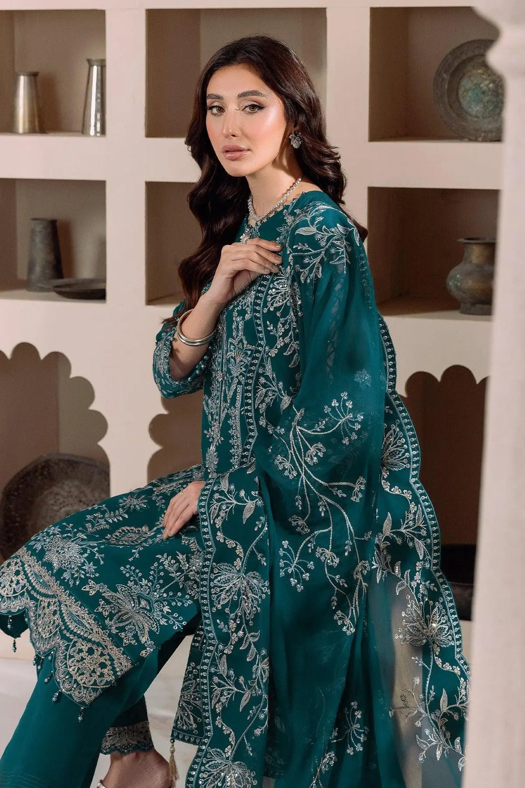 AF-DUA-3004-Lyra Zinc Embroidered Chiffon