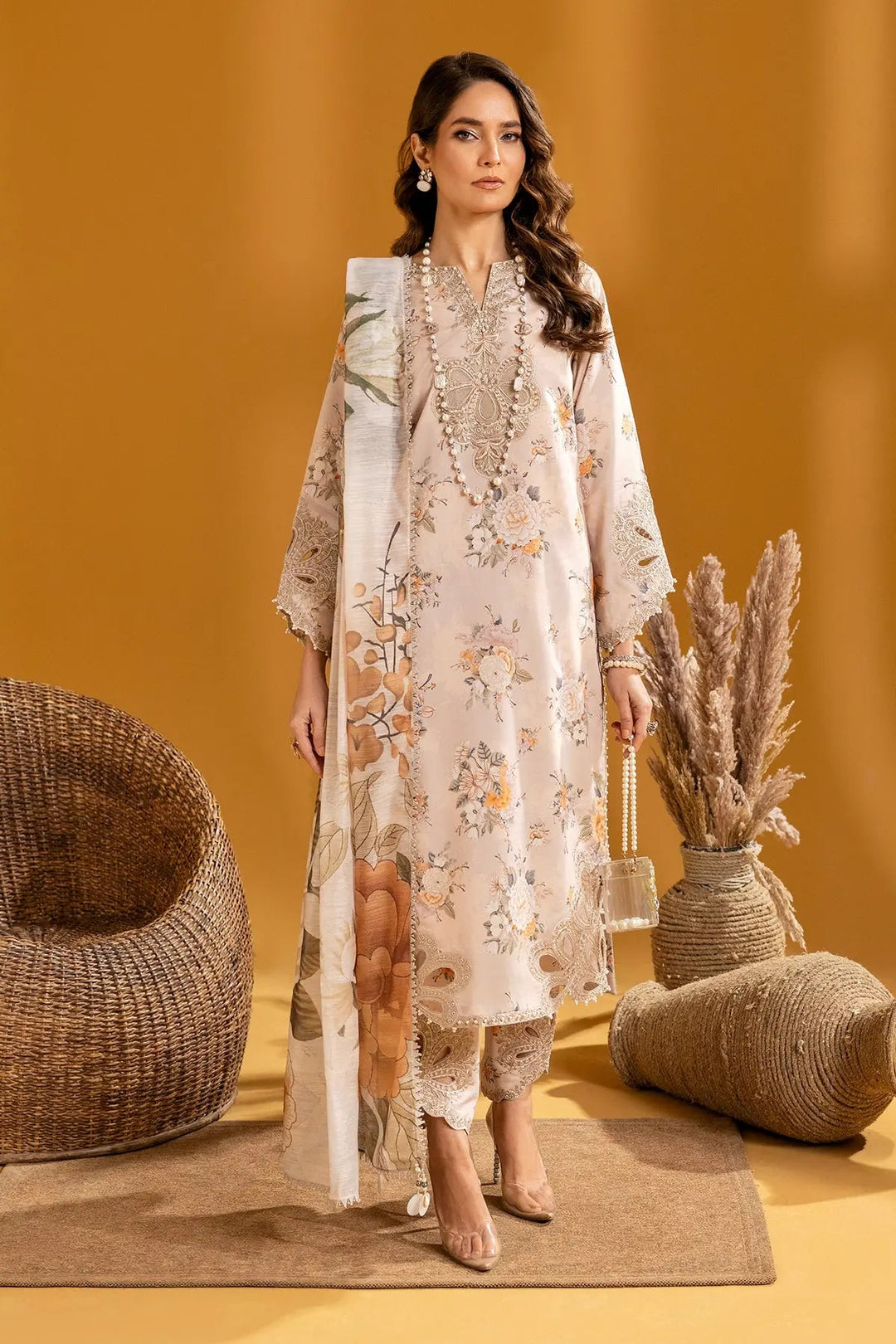 AF-EPL-7003-Hiza Embroidered Printed Lawn