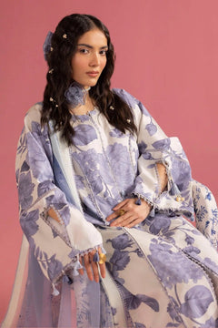 AF-PL-6001-Pearl Mist PRINTED LAWN