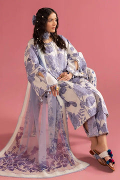 AF-PL-6001-Pearl Mist PRINTED LAWN