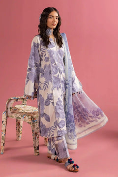 AF-PL-6001-Pearl Mist PRINTED LAWN
