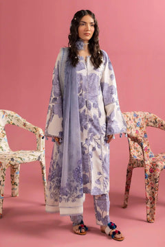 AF-PL-6001-Pearl Mist PRINTED LAWN