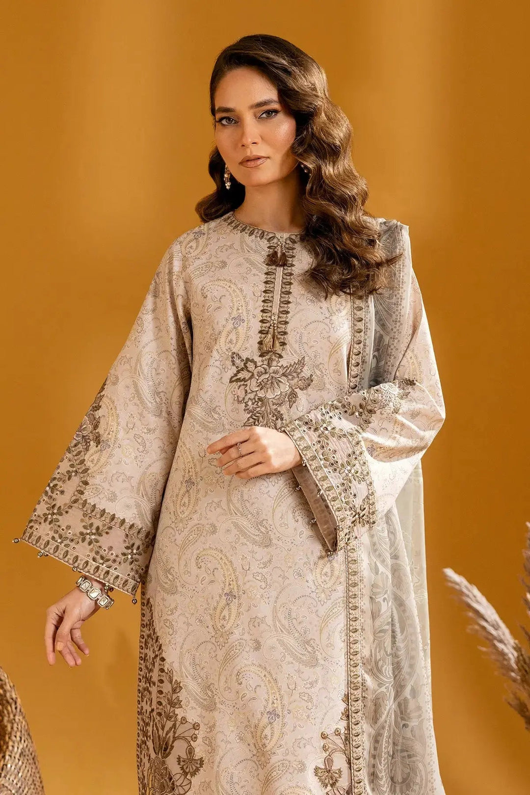 AF-EPL-7009-Hira Embroidered Printed Lawn